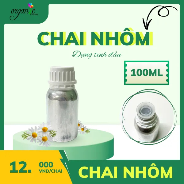 CHAI NHÔM RỖNG ĐỰNG TINH DẦU LẺ