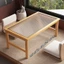 Bàn trà bàn trà vuông bàn cửa sổ bàn trà Tatami phong cách đương đại chân cao 40/50/60cm
