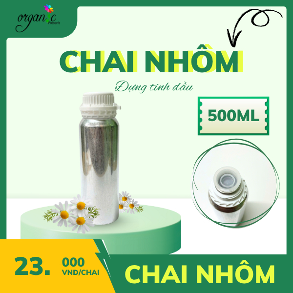 CHAI NHÔM RỖNG ĐỰNG TINH DẦU LẺ