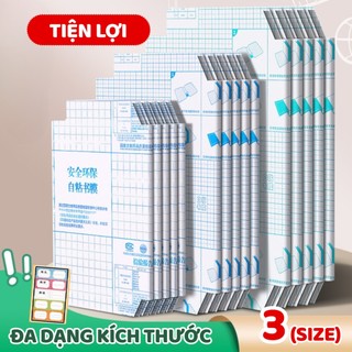 Bọc Vở Học Sinh Trong Suốt Cao Cấp - Decal Dán Tự Dính, Chống Nước, Giúp Sách Vở Luôn Sạch Sẽ