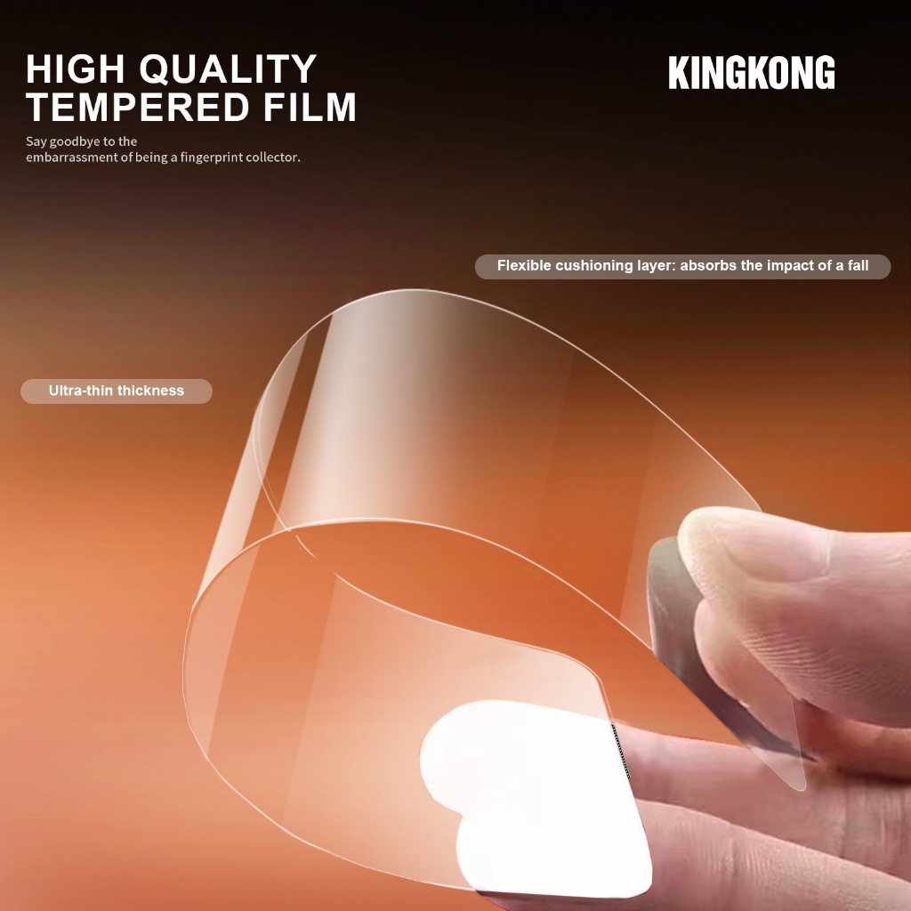 [ KHÔNG VIỀN ] Kính Cường Lực Full Màn KINGKONG KK-67 Phủ Nano Siêu Mượt, Có Bảo Vệ Màng Loa Iphone 11 12 13 14 15 16 17
