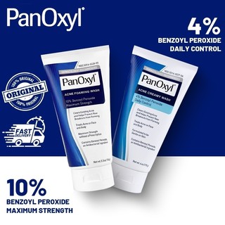 Sữa rửa mặt giảm mụn Panoxyl Creamy Acne Wash 4% 170g- Foaming Acne Wash 10% Benzoyl Peroxide