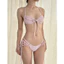 2Soonsumff Bộ bikini 2 mảnh buộc dây tí hon đính hoa nổi DIY đồ bơi phong cách hàn quốc cho nữ