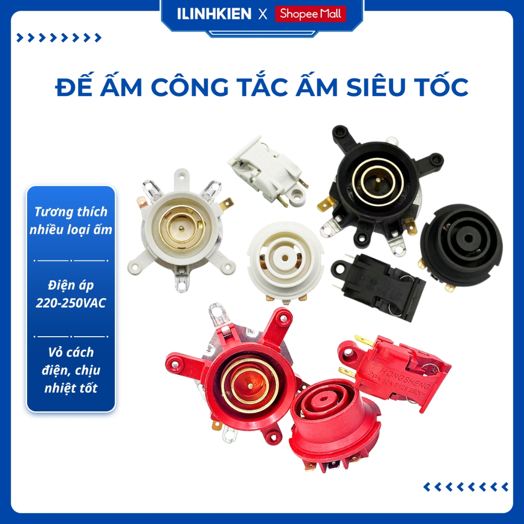 Đế ấm siêu tốc kiểu 1 thông dụng đảm bảo chất lượng ilinhkien.