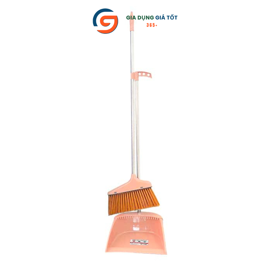 Bộ chổi quét nhà kèm xẻng hốt rác Song Long , chổi cước nhựa mềm quét bụi bẩn gia đình