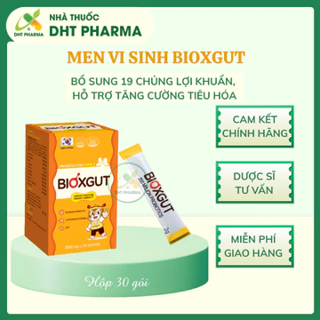 Men vi sinh nhập khẩu Hàn Quốc hiệu quả nhanh chóng sử dụng cho cả gia đình - Men vi sinh Bioxgut - Hộp 30 gói