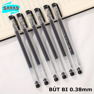 Bút Bi 0.38mm Dùng Cho Kỳ Thi, Dành Cho Văn Phòng Học Sinh 1 Chiếc ✨ Ngòi Kim Trong Suốt 🏫 Viết Mượt & Nét Đậm