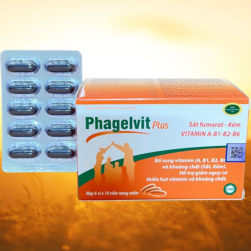 Phagelvit Plus 60 Viên - Rostex - Vinaphar - Vitamin Thanh Lọc