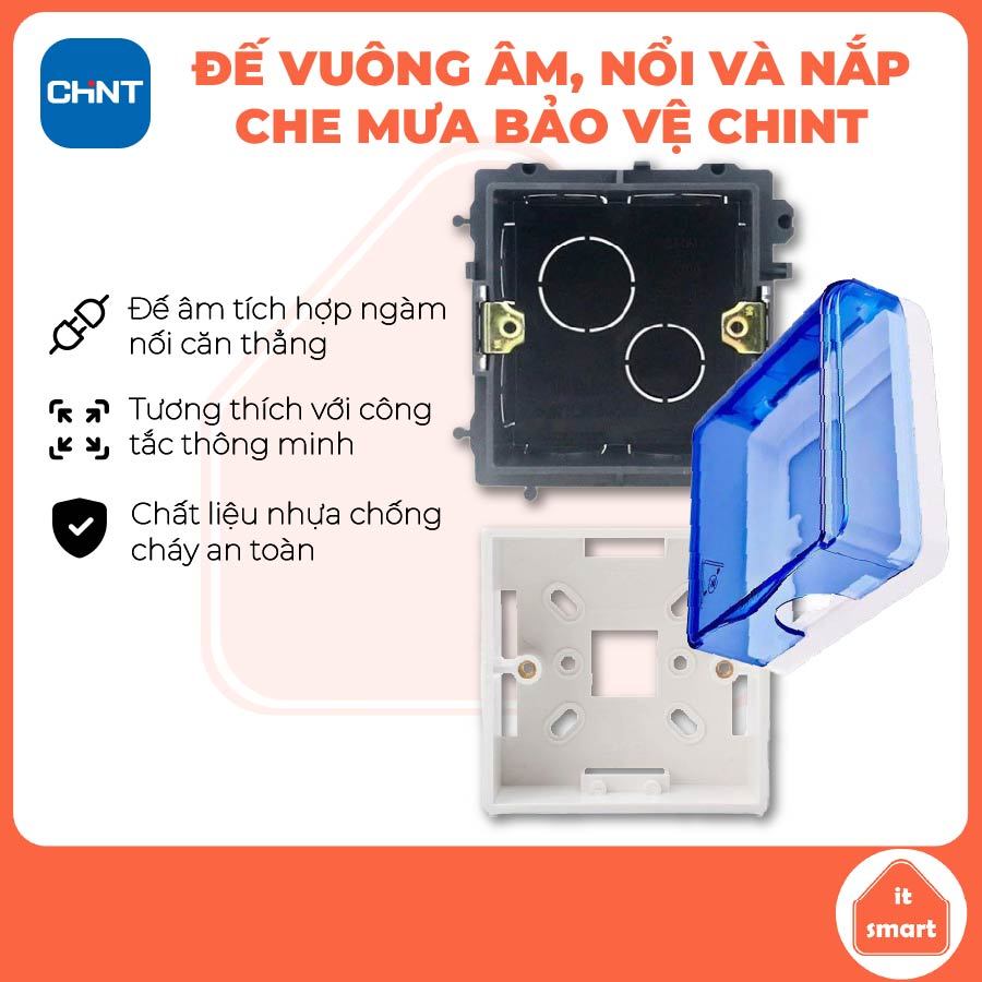 Đế vuông Chint 86x86mm