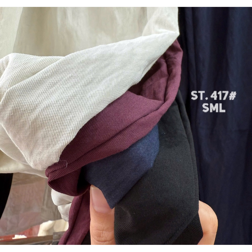 Quần Dài Nữ Dáng Baggy Cạp Chun Chất Vải Jean Lụa Tôn Dáng Đẹp Mịn SANA CLOSET #417