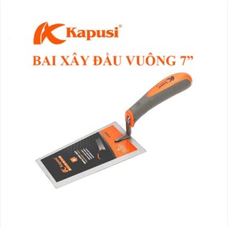 Bay lát gạch đầu vuông 6,7,8 inch Kapusi K-3656 K-3658 K-3660, tay cầm nhựa, dùng làm phẳng bề mặt