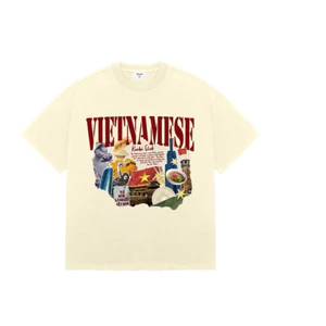 Áo Thun Vietnamese Form Rộng UNISEX Nam Nữ Chất Vải Cotton Dày Dặn