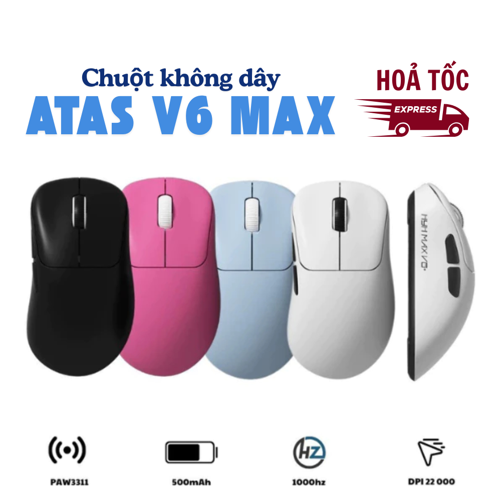 Chuột gaming không dây ATAS V6 MAX