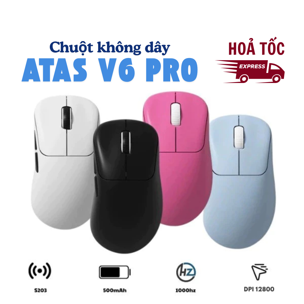 Chuột gaming không dây ATAS V6 PRO