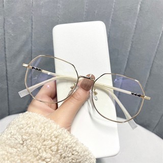 Kính Giả Cận Nam Nữ ALOLA Mặt Kính Kim Loại Đa Giác Chông Tia UV Ánh Sáng Xanh Đổi Màu Khi Ra Nắng Thời Trang