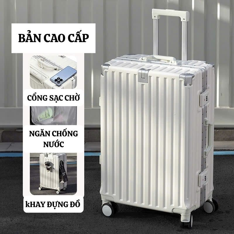 Vali RIO khung nhôm cao cấp và bản thường khóa sập thời trang size 20 ...