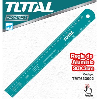 Thước đo TOTAL TMT633002 Chiều dài 30cm, Chiều rộng 3cm, Chất liệu nhôm anodized, Bh 6 tháng Kouritsu Official Store