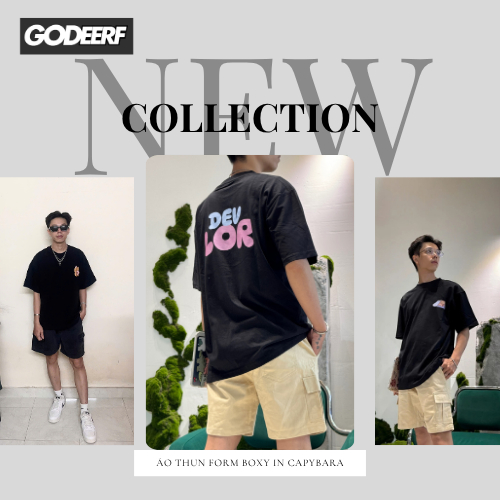 Áo thun Form Boxy In Capybara local branch GodeerF coton 100% thoáng mát, nam nữ_MHCAPY001