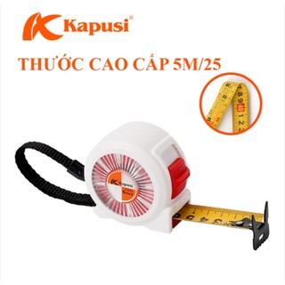 Thước cuộn thép Kapusi Nhật Bản chiều dài 5m có lỗ ban phong thủy, BH 12 tháng, thước kéo, thuoc lo ban, thước kapusi