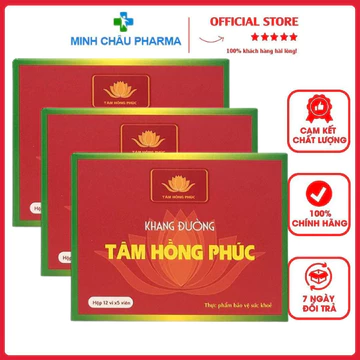 [COMBO 3 HỘP] Khang Đường Tâm Hồng Phúc, Hỗ Trợ Làm Giảm Cholesterol, Mỡ Máu Và Nguy Cơ Xơ Vữa Mạch Máu