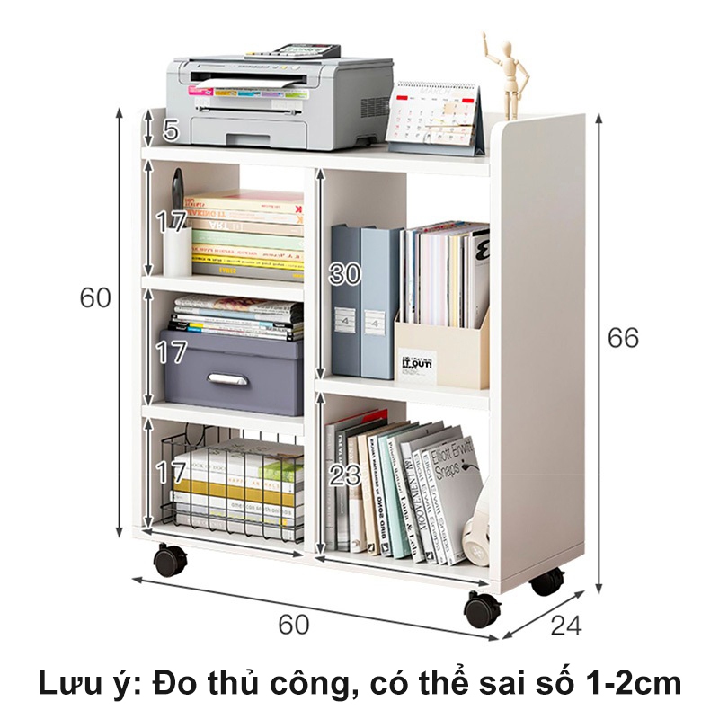 SUNNY Tủ lưu trữ dạng lưới 5 tầng có bánh xe di động ngăn kéo rộng tiết kiệm không gian dễ lắp ráp