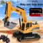 Đồ Chơi Máy Xúc Điều Khiển Từ Xa 5/6 Kênh Sạc Điện Gầu Sắt Đồ Chơi Máy Xúc Điều Khiển Cho Bé Trai