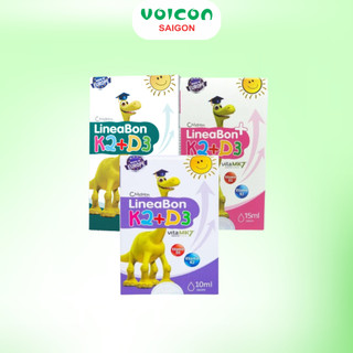 Lineabon D3K2 MK7 tinh khiết tăng chiều cao cho bé dung tích 10ml