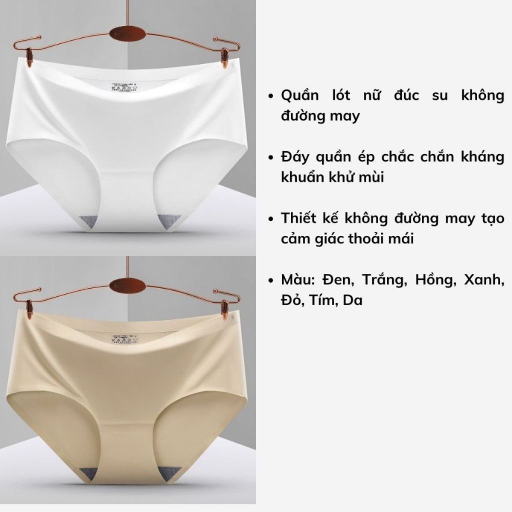 COMBO 5 Quần lót nữ su đúc mềm mịn thoáng mát cạp vừa tôn dáng ôm mông kiểu dáng basic LANXIA L840