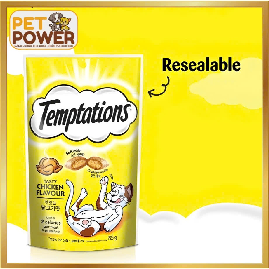 Bánh thưởng cho mèo Temptations 75g