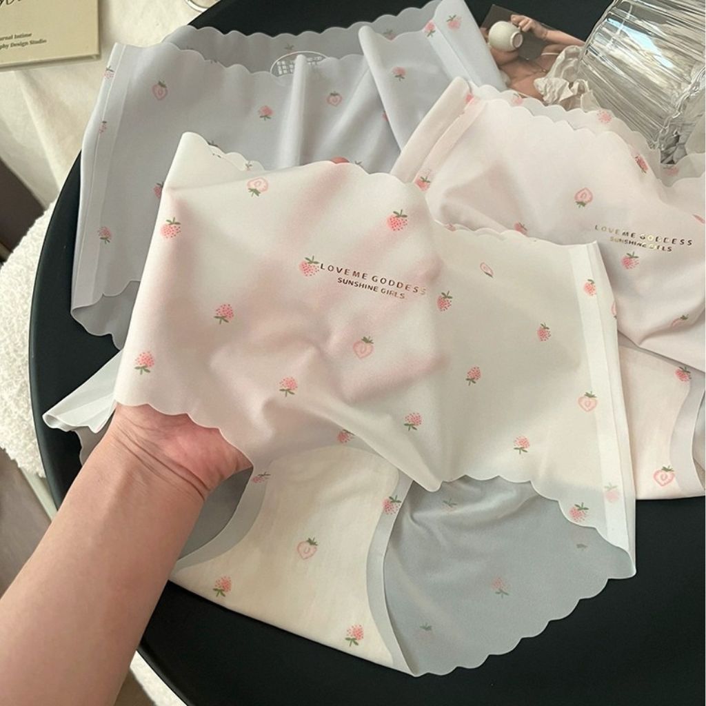 SET 5 Quần lót nữ su thạch mỏng nhẹ tàng hình không lộ viền họa tiết xinh xắn đáng yêu LANIXA L1027