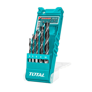 Bộ mũi khoan gỗ 5 chi tiết cỡ từ 4 - 10mm TOTAL TACSD7056, hợp kim cao cấp, Bh 12 tháng Kouritsu Official Store