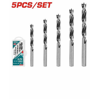 Hộp 5 mũi khoan gỗ TOTAL TACSD7055, được làm bằng chất liệu thép cao cấp, Bh 6 tháng Kouritsu Official Store