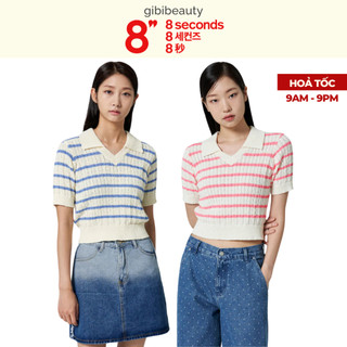 Áo 8SECONDS Striped V-neck Pullover