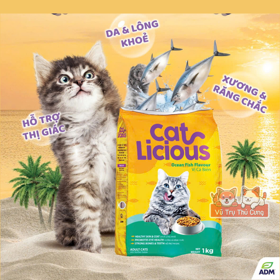 (5Kg) Thức Ăn Hạt Cho Mèo Trưởng Thành Vị Cá Biển Cat Licious