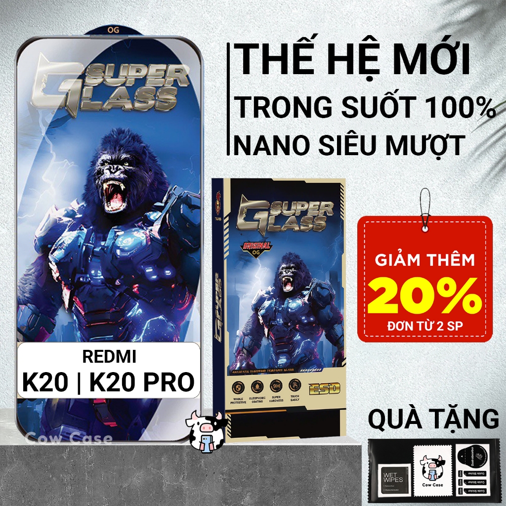 Cường lực Redmi K20 / K20 Pro Cowcase PREMIUM full màn | Miếng kính dán ...