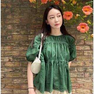 𝗣𝗶𝗻𝗲 𝗟𝗶𝗻𝗲𝗻 - | LY LINEN |  -  Áo Linen tay phồng nhún babydoll