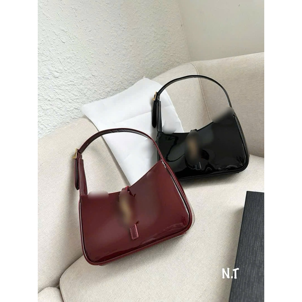Túi xách kẹp nách da bóng size 17-22cm sang chảnh (Ysn)