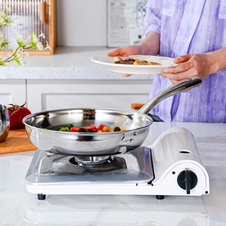 Chảo inox vân goft Oyatton [260] xịn hơn vân tổ ong, rán cá dễ dàng, vẫn cần canh nhiệt O260