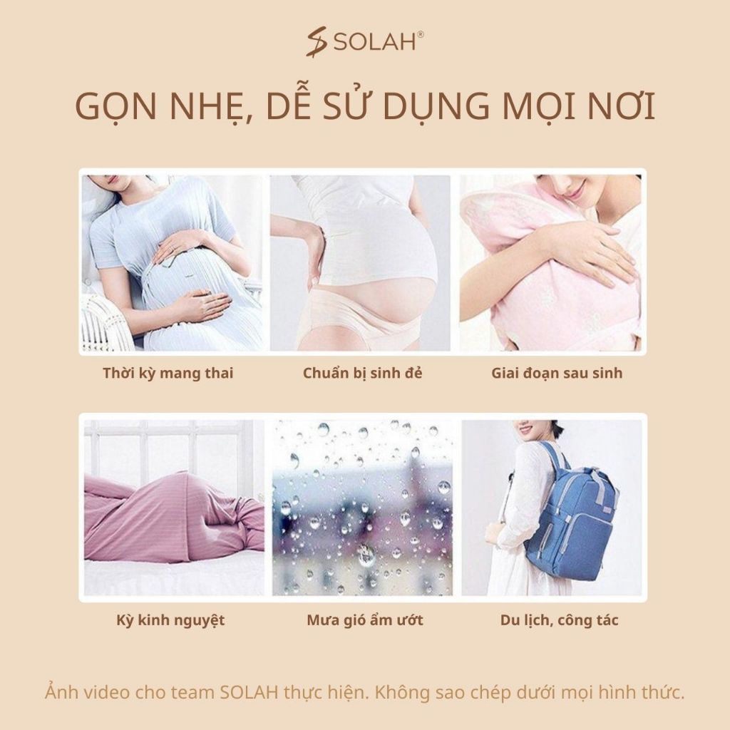 Quần Lót Nữ Cotton Dùng Một Lần SOLAH Khử Trùng Đi Bơi Bikini Mẹ Bầu Sau Sinh Kinh Nguyệt QC01