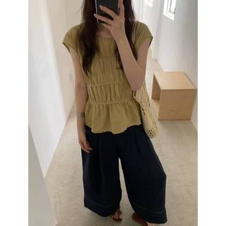 𝗗𝗲𝘁𝘆 𝗟𝗶𝗻𝗲𝗻 - | LY LINEN | - Áo Linen xếp li nhún