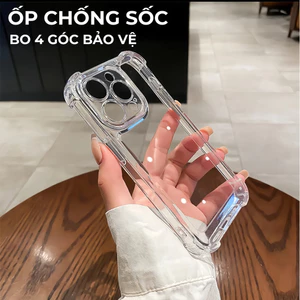 Ốp điện thoại trong suốt chống sốc sang trọng cho dòng IP 16 15 14 13 12 11 X Xs 8 7 (Pro, Plus, Max, XR, XS)