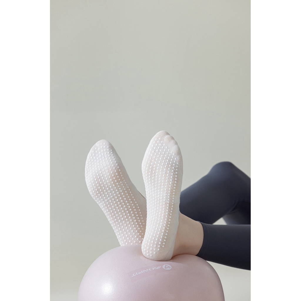 Tất tập Yoga Pilates Ballet chống trượt kiểu lười, dây chéo chắc chân dày dặn