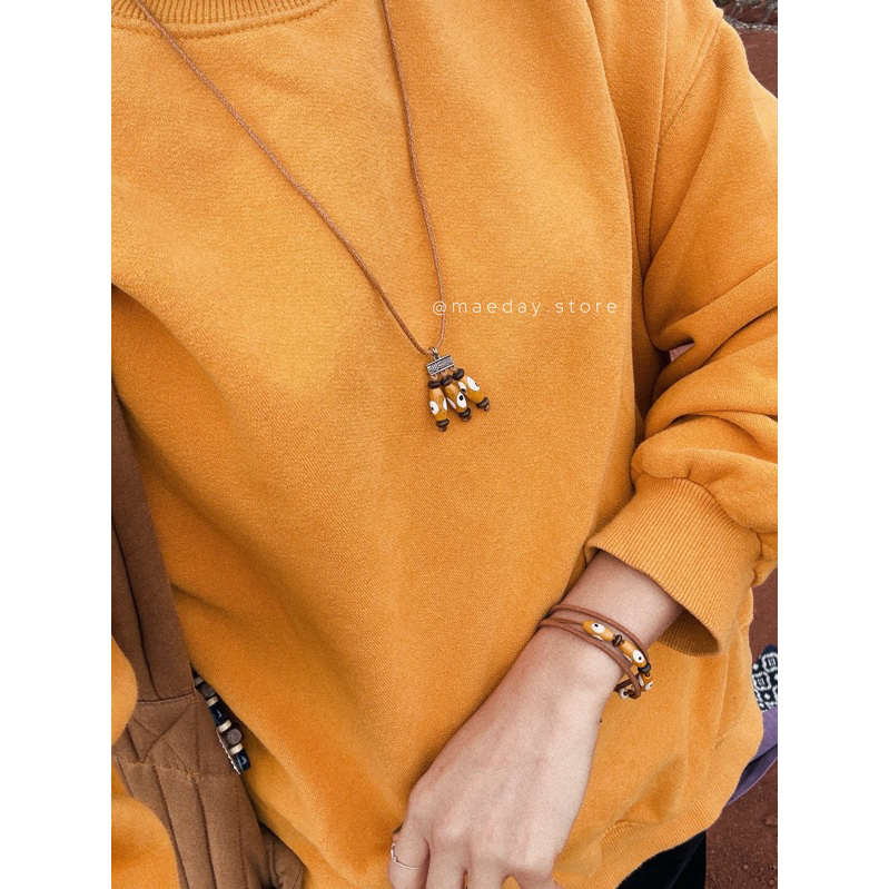Vòng tay Mahito - Vòng tay gỗ hoạ tiết hoa văn phong cách