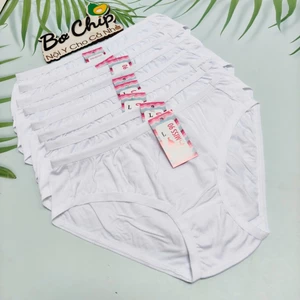 Quần Lót Nữ Cotton Lụa Màu Trắng 38-70 ký Mềm Mịn Giãn 4 Chiều dành cho học sinh MIS - Đồ Lót Bơ Chip