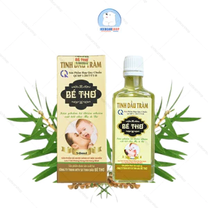 Tinh Dầu Tràm Bé Thơ, Dầu Tràm Huế Cho Bé Hàng Chính Hãng 50ml/100ml Hỗ Trợ Chống Muỗi, Cảm Lạnh