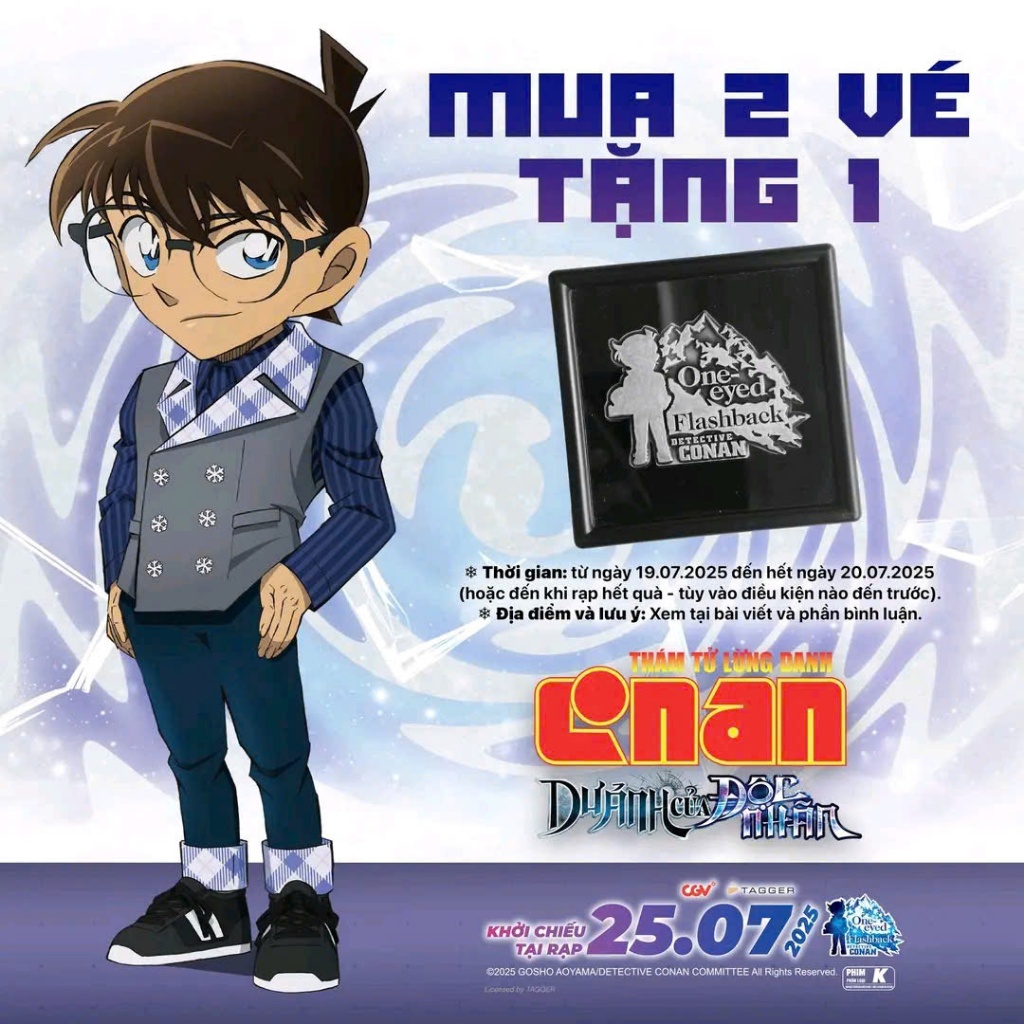 [CGV x CONAN] POSTER + HUY HIỆU 28 | Shopee Việt Nam