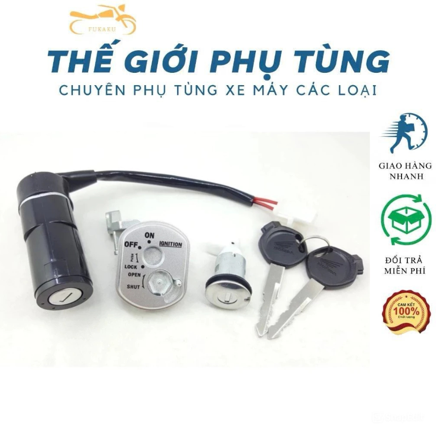 Bộ Ổ Khóa Xe CLICK 110 Hàng Cao Cấp