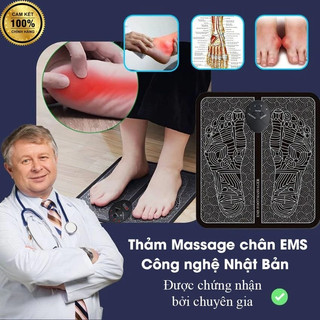 Thảm Massage Chân Xung Điện Ems 8 Chế Độ Hỗ Trợ Đau Mỏi, Giúp Lưu Thông Khí Huyết, Thư Giãn Châm Cứu Bàn Chân