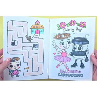 Đồ chơi búp bê giấy Ballerina Cappucina - trò chơi vui nhộn Squishy