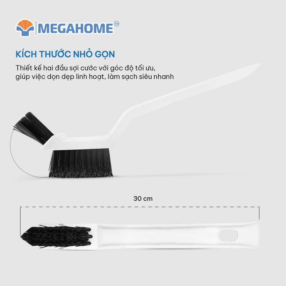 ( HỎA TỐC ) Bàn Chải Vệ Sinh Khe MEGAHOME Đa Năng, Chà Góc Tường, Chà Chỉ Gạch Chổi Cọ Nhà Vệ Sinh Cầm Tay